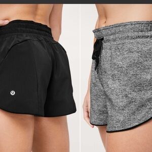 Lululemon Choose A Side Short *3" Heather Lux Multi Black Womens Sz 4 Reversible